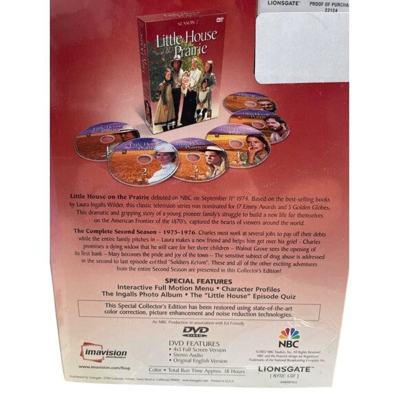 "Little House On The Prairie" Season 1 & 2 Collectors Edition DVD Set - Picture 4 of 4